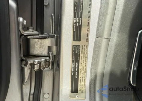 2007 Bentley Continental Flying Spur from USA, damaged, VIN SCBBR93W178041237